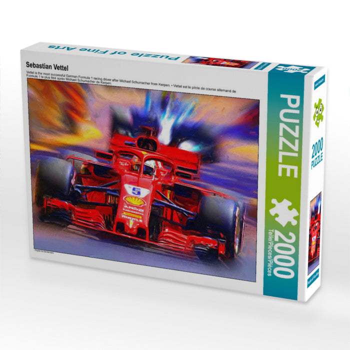 Sebastian Vettel 2000 Teile Puzzle quer - CALVENDO Foto-Puzzle'