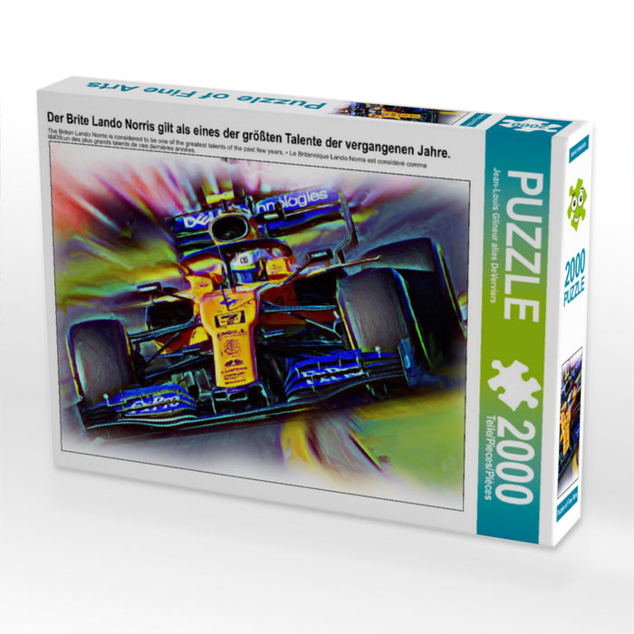 Der Brite Lando Norris gilt als eines der größten Talente der vergangenen Jahre. 2000 Teile Puzzle quer - CALVENDO Foto-Puzzle'