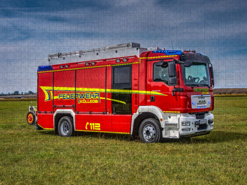 Rosenbauer HLF 20 MAN TGM 15.290 FF Kölleda - CALVENDO Foto-Puzzle'