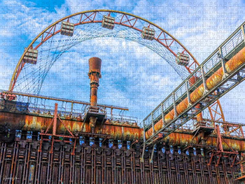 Kein Riesenrad im Stahlwerk - CALVENDO Foto-Puzzle'