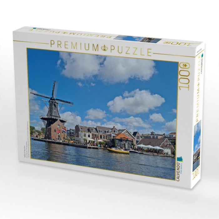 Hafen in Haarlem - CALVENDO Foto-Puzzle'