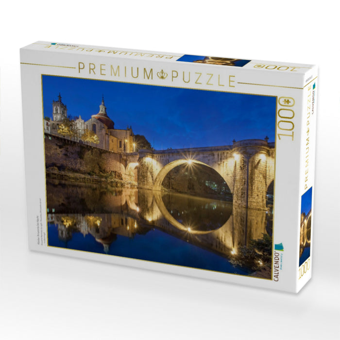 Kloster Amarante bei Nacht - CALVENDO Foto-Puzzle'