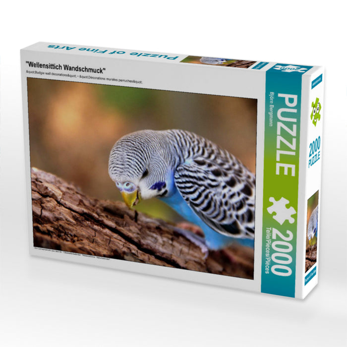 "Wellensittich Wandschmuck" 2000 Teile Puzzle quer - CALVENDO Foto-Puzzle'