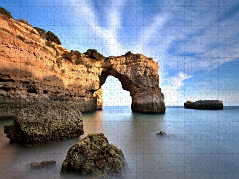 Fels bei Benagil - CALVENDO Foto-Puzzle'