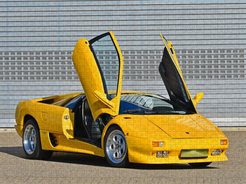 Ein Motiv aus dem Kalender Der Teufel trägt Gelb - Lamborghini Diablo - CALVENDO Foto-Puzzle'