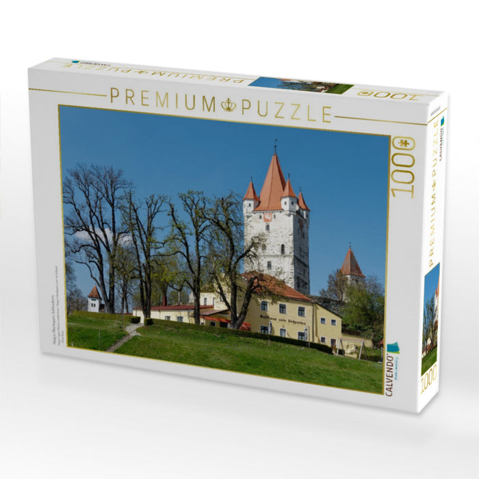 Haag in Oberbayern, Schlossturm - CALVENDO Foto-Puzzle'