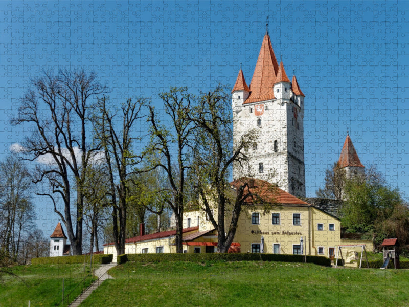 Haag in Oberbayern, Schlossturm - CALVENDO Foto-Puzzle'