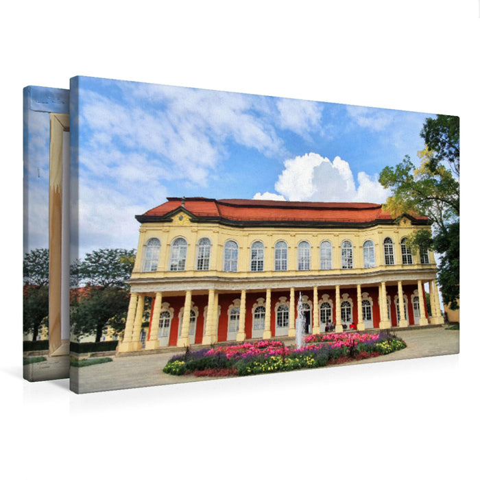 Premium Textil-Leinwand Orangerie im Schlossgarten