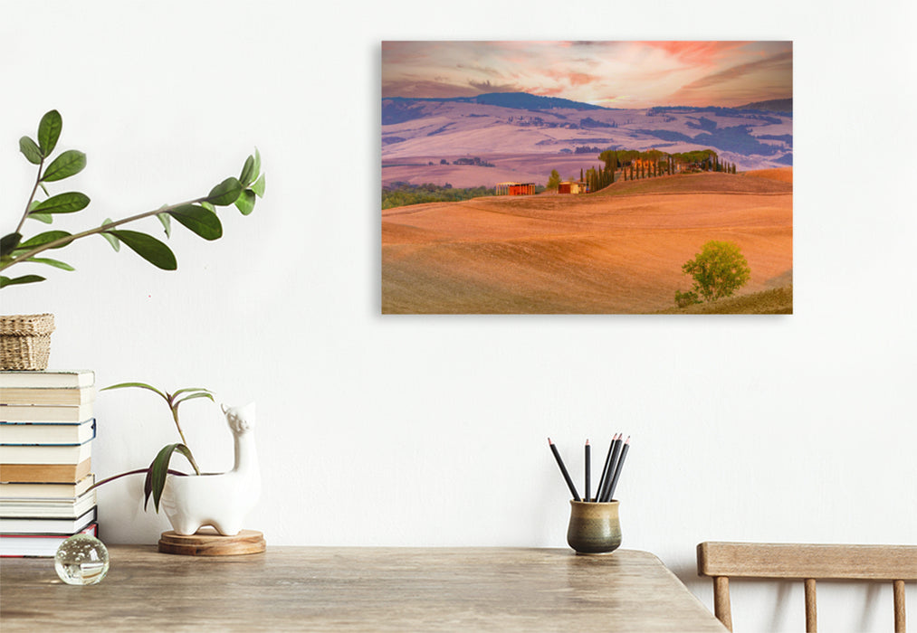 Premium textile canvas Premium textile canvas 120 cm x 80 cm across A motif from the Tuscany calendar - moods 
