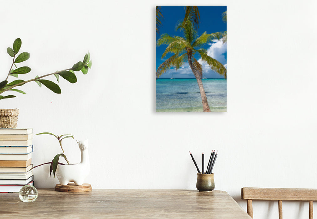 Premium textile canvas Premium textile canvas 80 cm x 120 cm high Isla Saona 