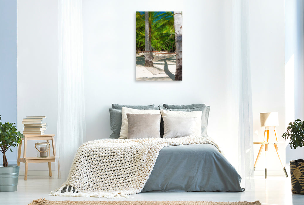 Premium textile canvas Premium textile canvas 80 cm x 120 cm high Isla Saona 