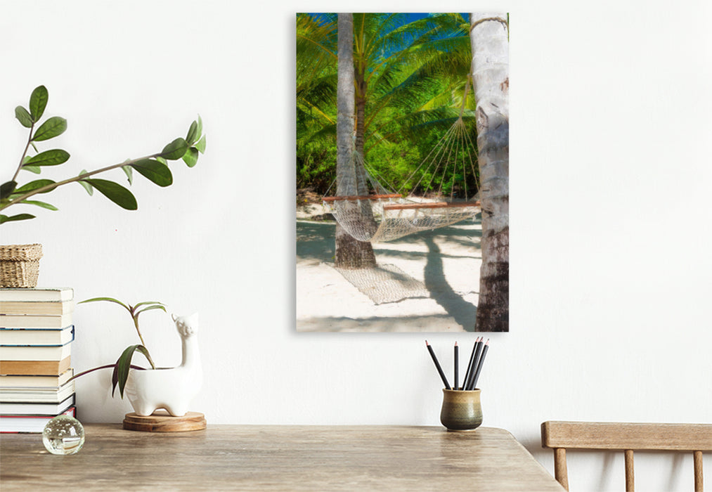 Premium textile canvas Premium textile canvas 80 cm x 120 cm high Isla Saona 