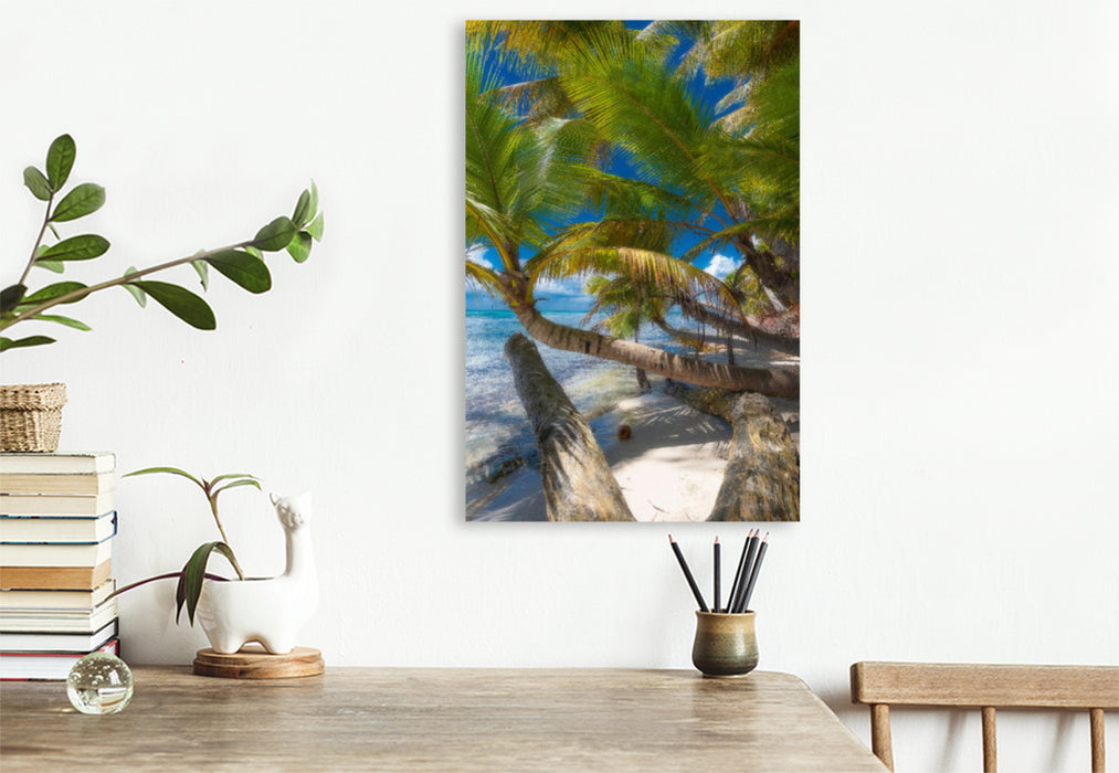 Premium textile canvas Premium textile canvas 80 cm x 120 cm high Isla Saona 