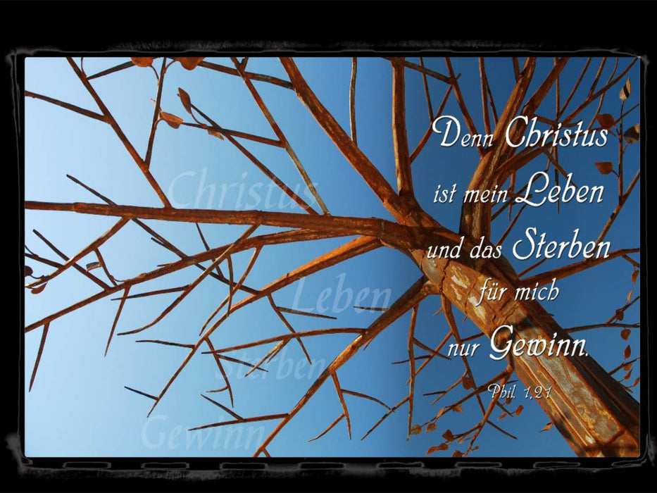 Denn Christus ist mein Leben und das Sterben für mich nur Gewinn - CALVENDO Foto-Puzzle'