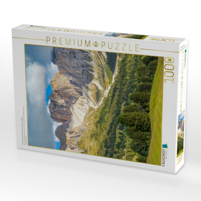 In der Nähe des Almhotel Col Raiser mit Bick - CALVENDO Foto-Puzzle'