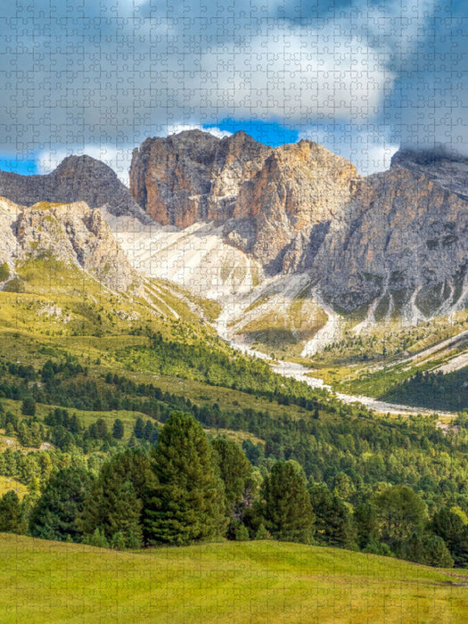 In der Nähe des Almhotel Col Raiser mit Bick - CALVENDO Foto-Puzzle'