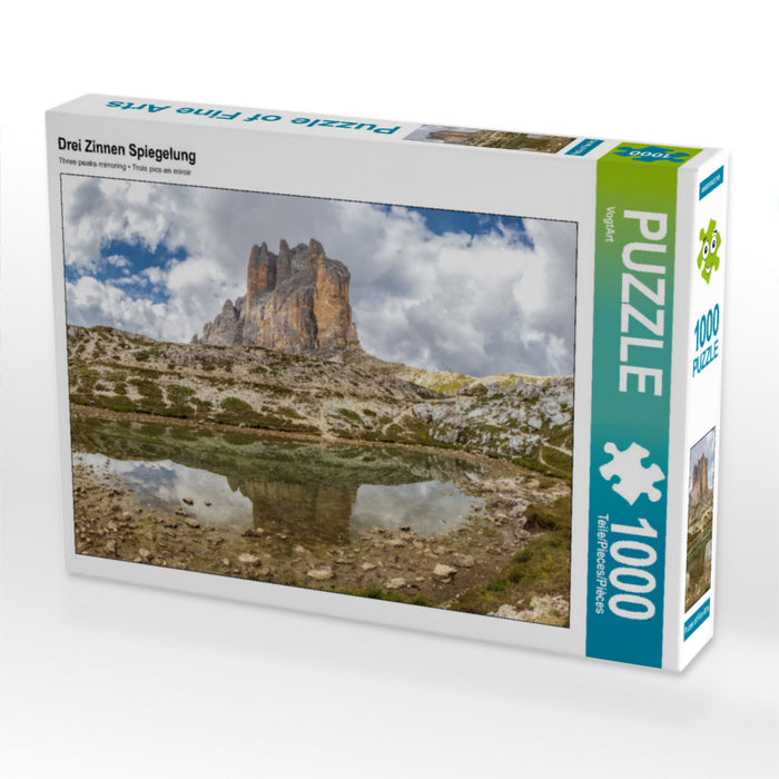 Three Peaks reflection - CALVENDO photo puzzle 