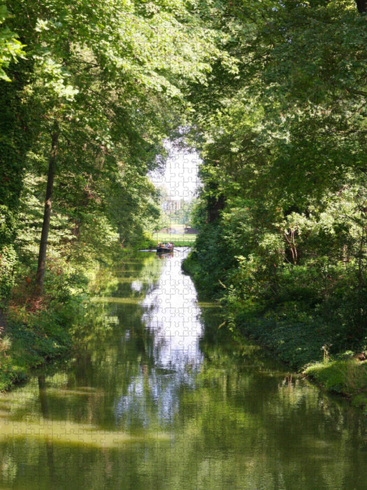 Im Wörlitzer Park, Venustempel im Hintergrund - CALVENDO Foto-Puzzle'