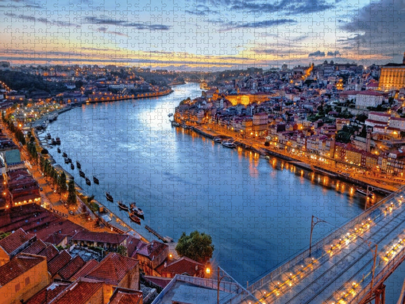 Douro Fluss am Abend - CALVENDO Foto-Puzzle'