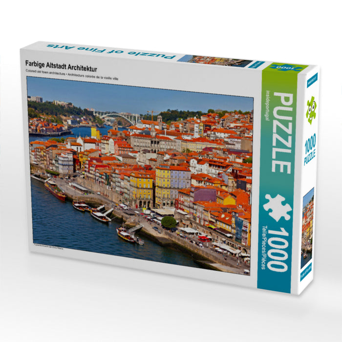 Farbige Altstadt Architektur 2000 Teile Puzzle quer - CALVENDO Foto-Puzzle'