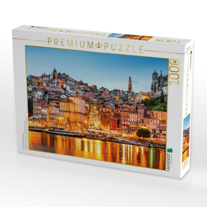 Porto Altstadt beleuchtet - CALVENDO Foto-Puzzle'