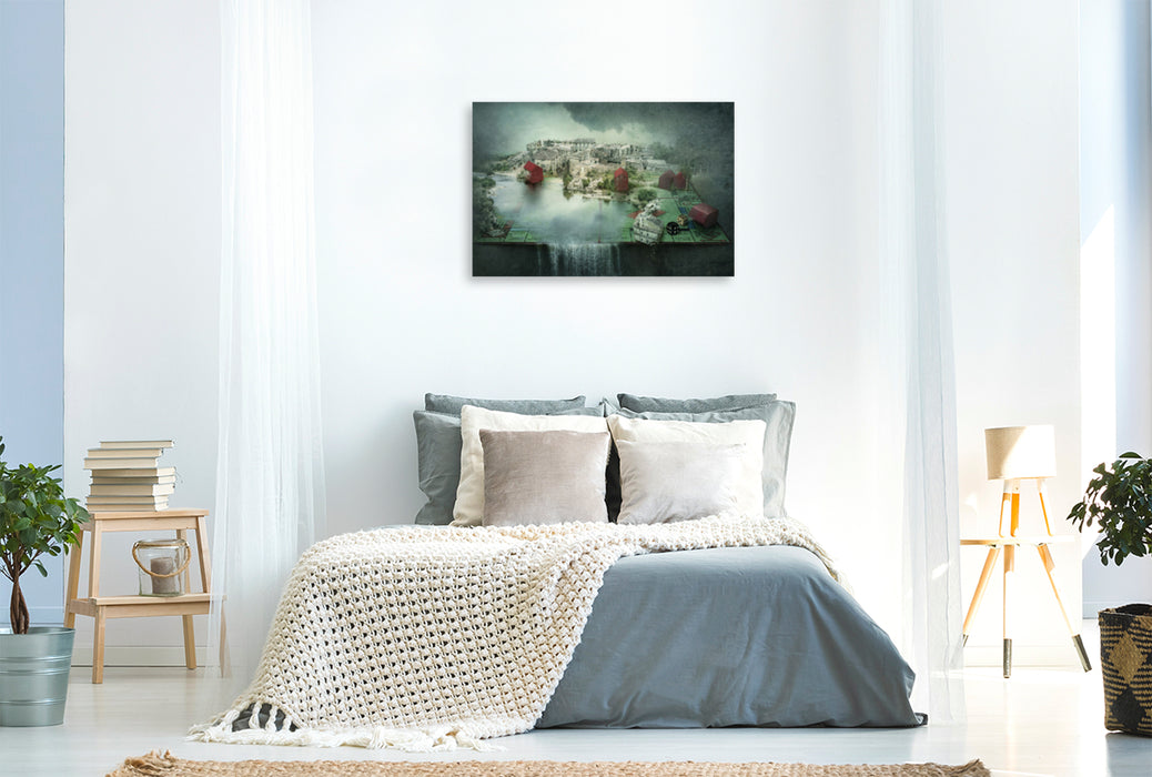 Premium textile canvas Premium textile canvas 120 cm x 80 cm landscape Just one game 