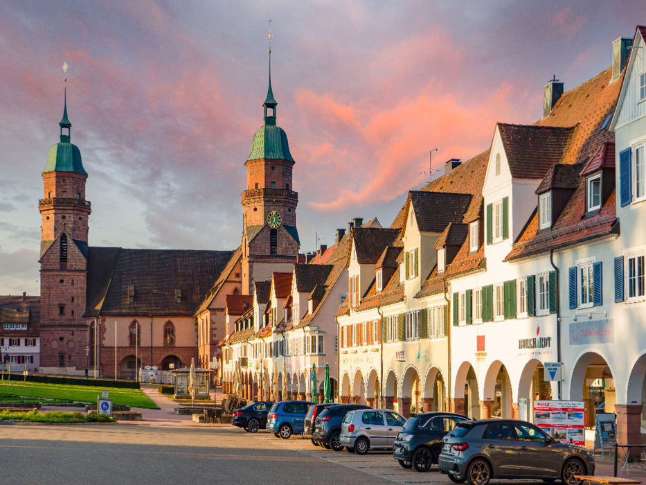 Blick über den Marktplatz zur Stadtkirche - CALVENDO Foto-Puzzle'