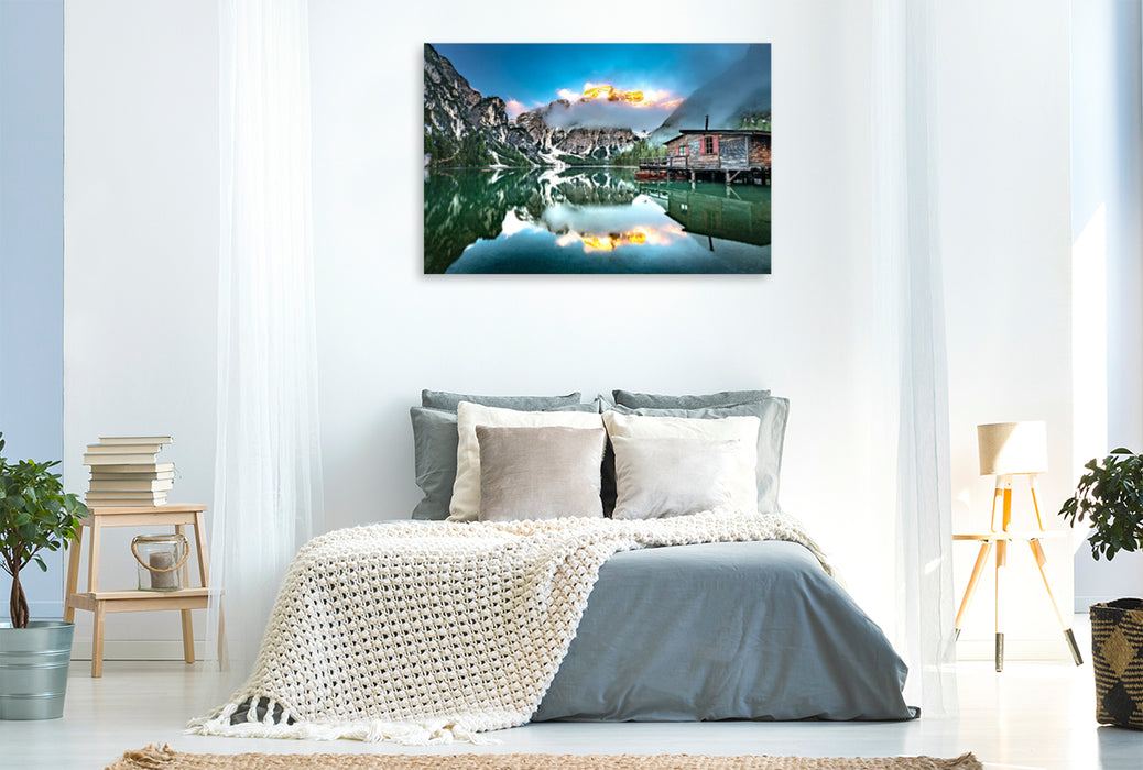 Premium textile canvas Premium textile canvas 120 cm x 80 cm across Karwendel 