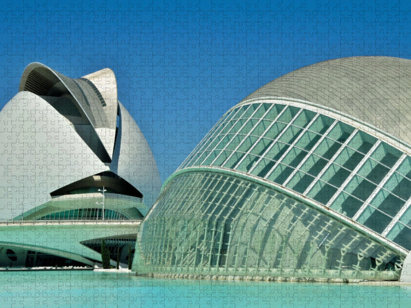 Hemispheric und Palau de les Arts - CALVENDO Foto-Puzzle'