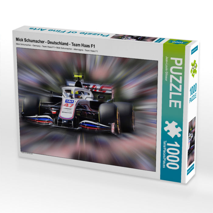 Mick Schumacher - Deutschland - Team Haas F1 1000 Teile Puzzle quer - CALVENDO Foto-Puzzle'