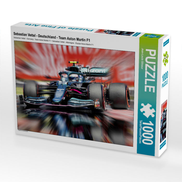 Sebastian Vettel - Deutschland - Team Aston Martin F1 1000 Teile Puzzle quer - CALVENDO Foto-Puzzle'