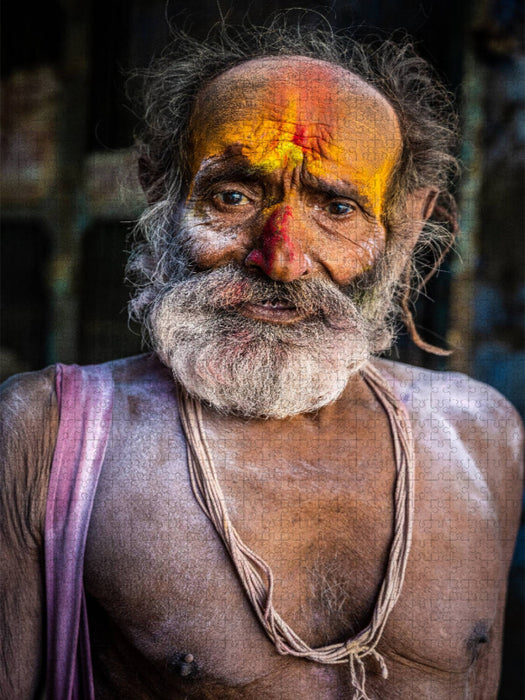 Sadhu in Vrindavan - CALVENDO Foto-Puzzle'