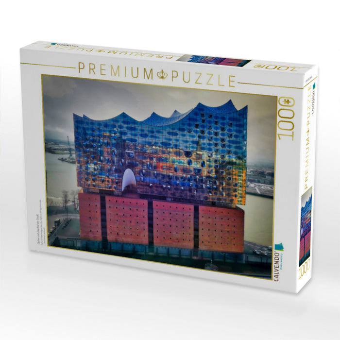 Elphie und das Bild der Stadt - CALVENDO Foto-Puzzle'
