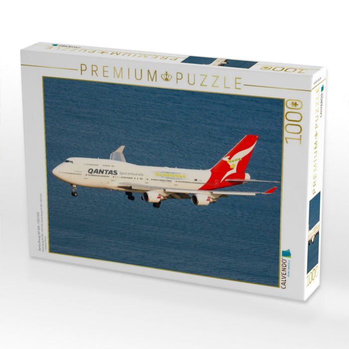 Qantas Boeing 747-400 - YSSY/SYD - CALVENDO Foto-Puzzle'