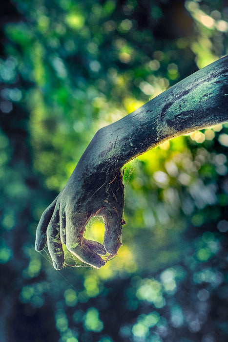 Premium Textil-Leinwand In der Hand