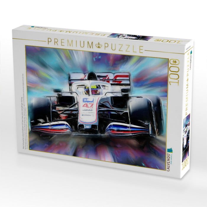 Mick Schumacher unterschrieb beim US-Team Haas einen mehrjährigen Vertrag. - CALVENDO Foto-Puzzle'