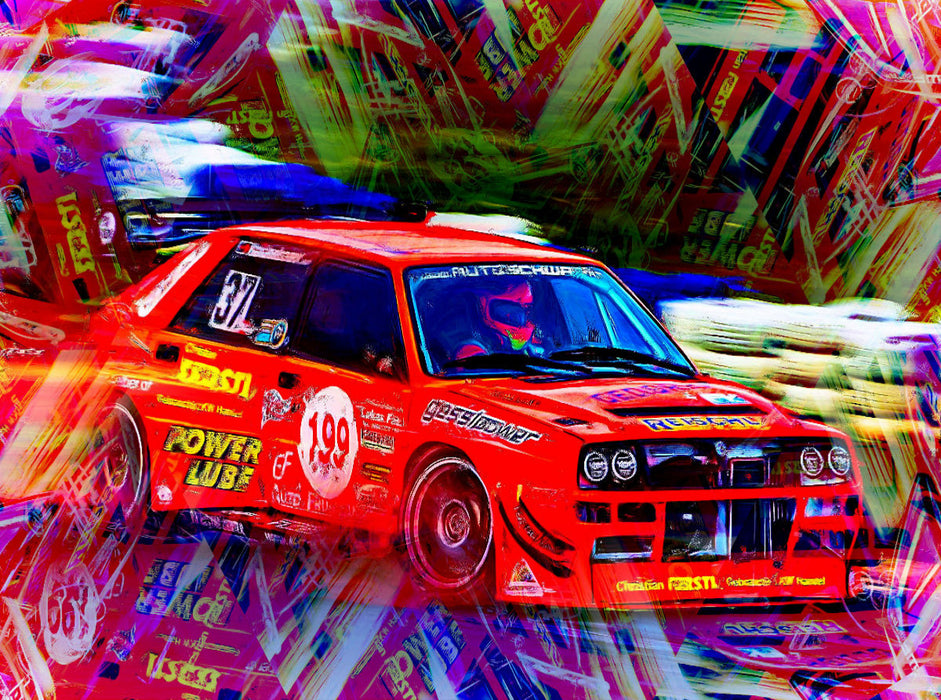 Lancia Detla Integrale 2000 Teile Puzzle quer - CALVENDO Foto-Puzzle'