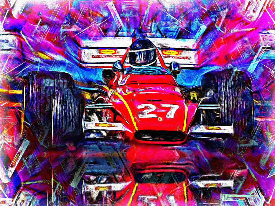 Formel 1 aus den 1970er Jahren - der Ferrari 312B. - CALVENDO Foto-Puzzle'