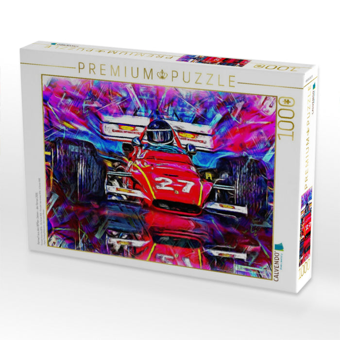 Formel 1 aus den 1970er Jahren - der Ferrari 312B. - CALVENDO Foto-Puzzle'
