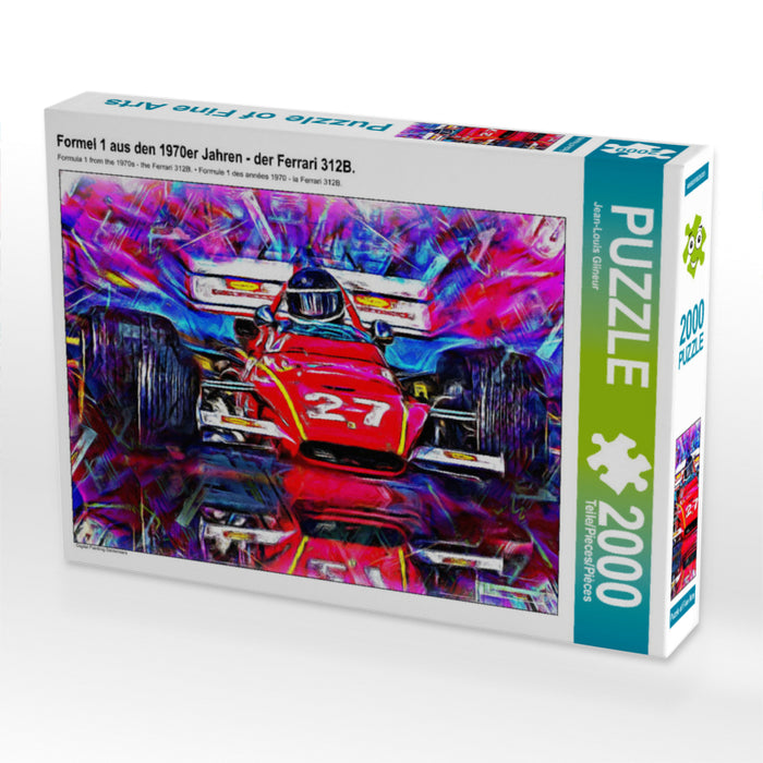 Formel 1 aus den 1970er Jahren - der Ferrari 312B. 2000 Teile Puzzle quer - CALVENDO Foto-Puzzle'