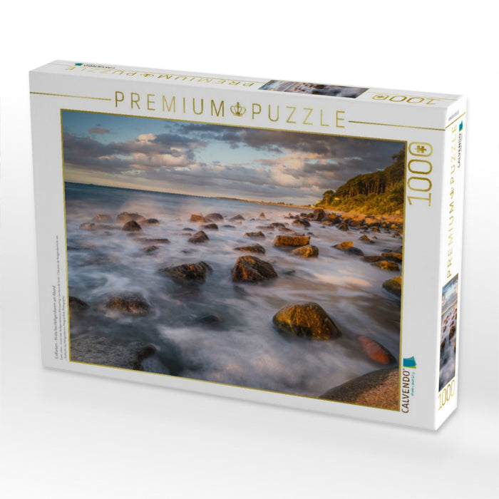 Erdfarben - Küste bei Heiligendamm am Abend - CALVENDO Foto-Puzzle'