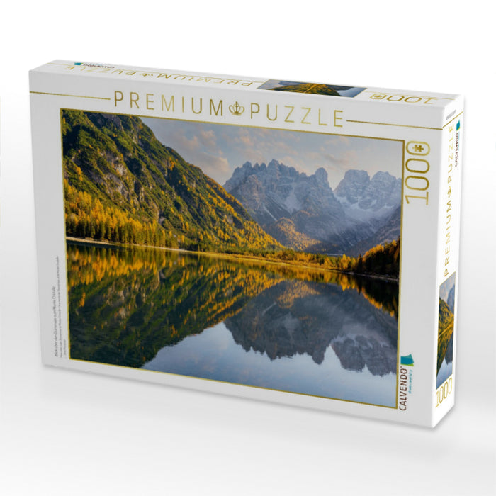 Blick über den Dürrensee zum Monte Cristallo - CALVENDO Foto-Puzzle'