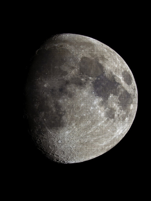 Erdmond bei ~77% Beleuchtung - CALVENDO Foto-Puzzle'