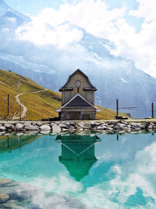 Wasserfall Lauterbrunnen - CALVENDO Foto-Puzzle'