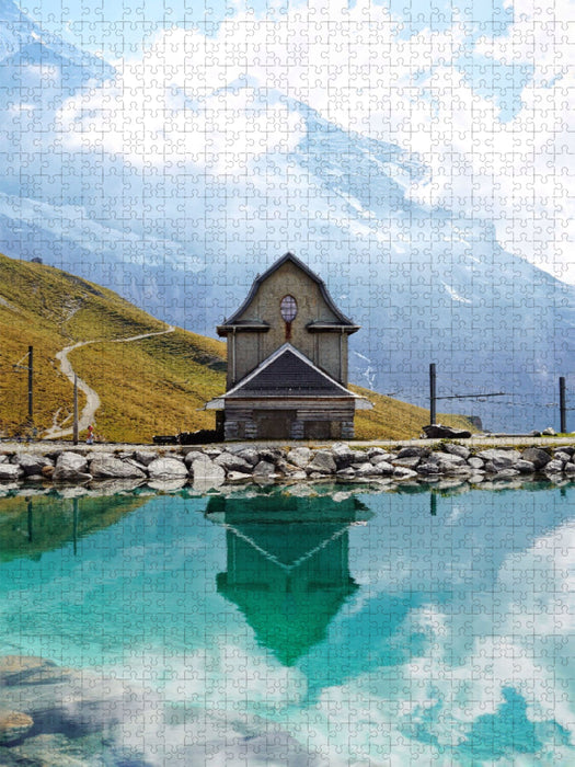 Wasserfall Lauterbrunnen - CALVENDO Foto-Puzzle'