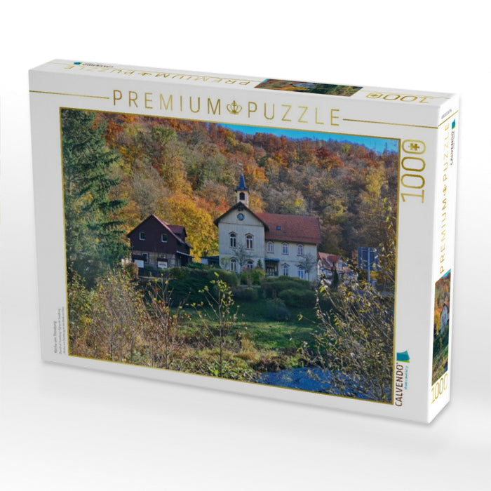 Kirche von Treseburg - CALVENDO Foto-Puzzle'