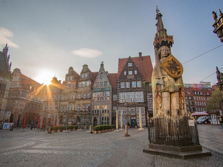 Ehrwürdige Innenstadt im Abendlicht - CALVENDO Foto-Puzzle'