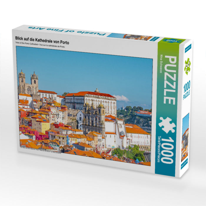 Blick auf die Kathedrale von Porto 1000 Teile Puzzle quer - CALVENDO Foto-Puzzle'