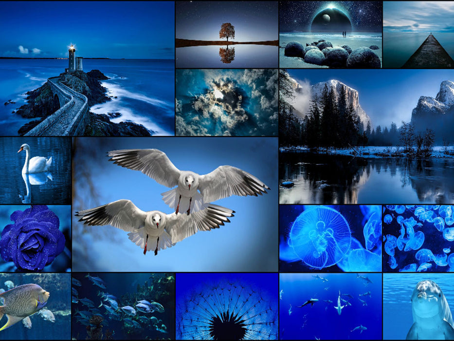 Blue Meditation - CALVENDO Foto-Puzzle'