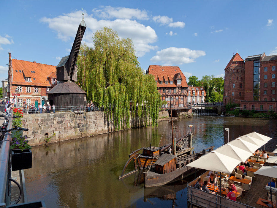 Alter Kran, Lüner Mühle, Alter Hafen - CALVENDO Foto-Puzzle'
